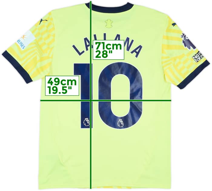2024-25 Southampton Match Issue Away Shirt Lallana #10