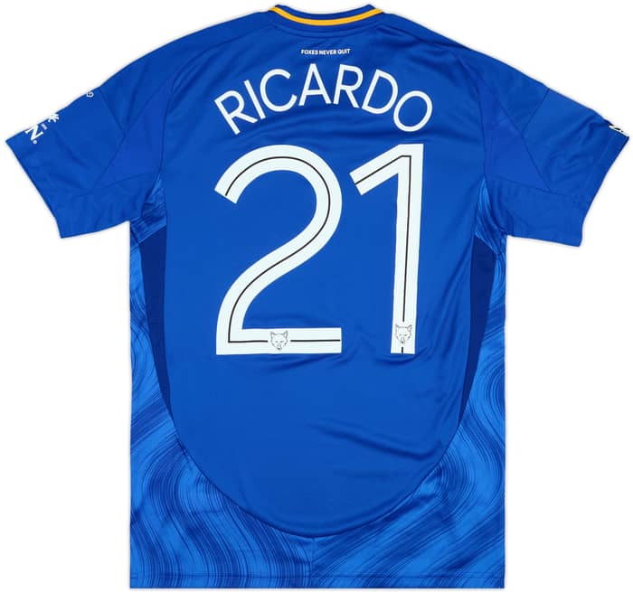 2024-25 Leicester Match Issue Carabao Cup Home Shirt Ricardo #21