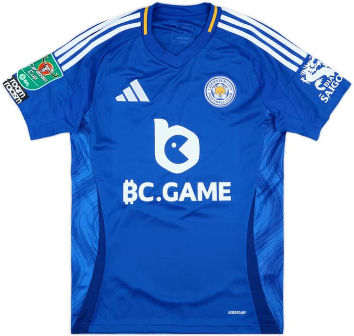 2024-25 Leicester Match Issue Carabao Cup Home Shirt Ricardo #21