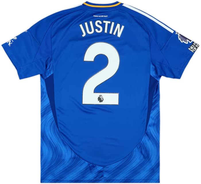 2024-25 Leicester Match Issue Home Shirt Justin #2