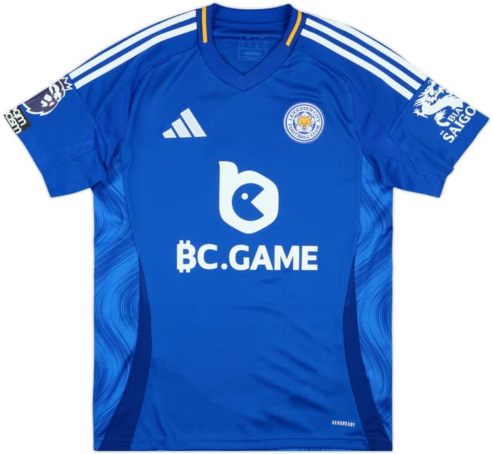 2024-25 Leicester Match Issue Home Shirt Justin #2