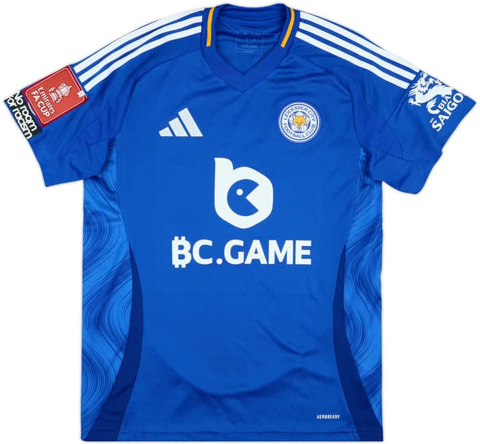 2024-25 Leicester Match Issue FA Cup Home Shirt Mavididi #10