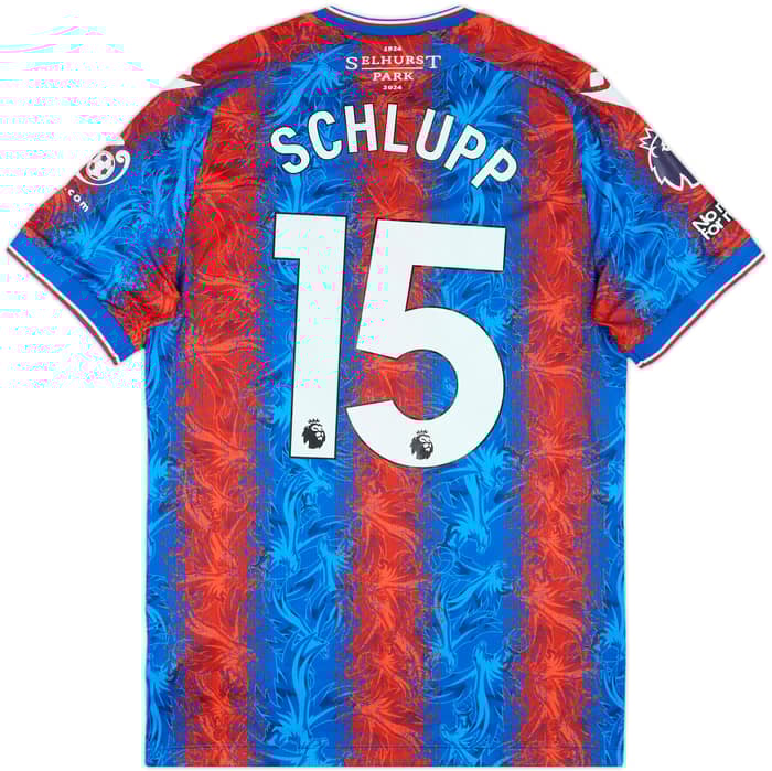2024-25 Crystal Palace Match Issue Home Shirt Schlupp #15