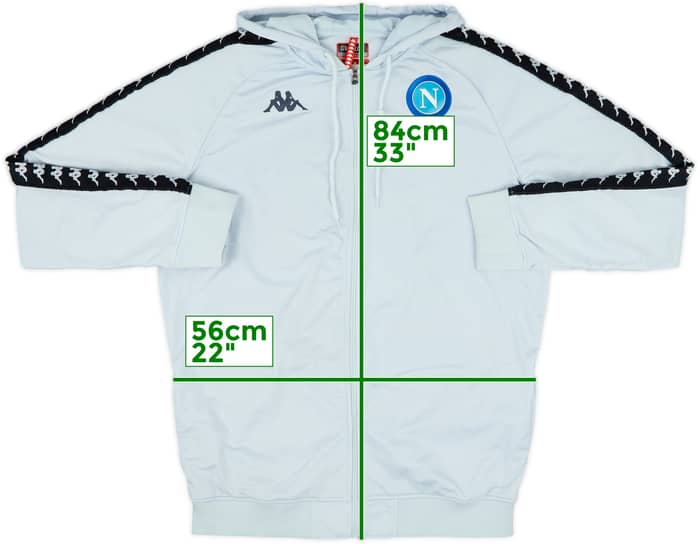 2018-19 Napoli Kappa Hooded Track Jacket - 7/10 - (3XL)