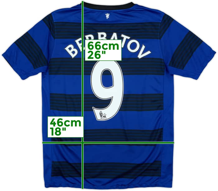 2011-13 Manchester United Away Shirt Berbatov #9 - 6/10 - (XL.Boys)