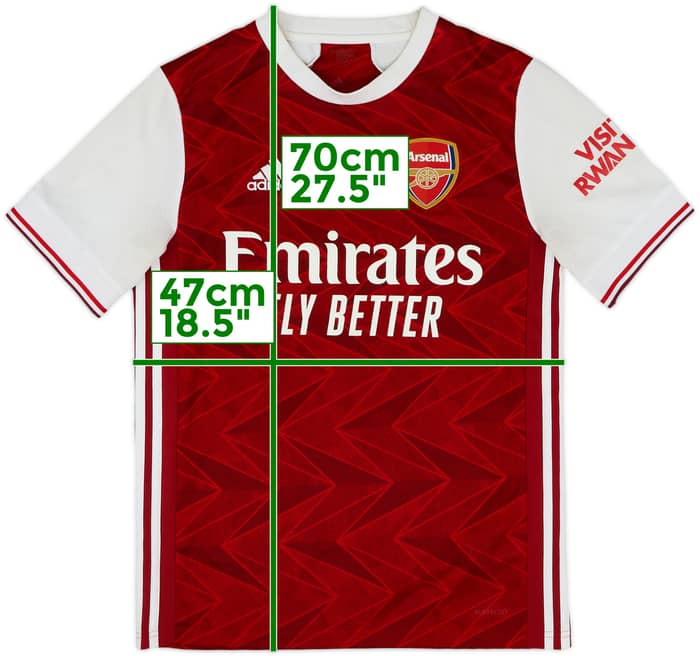 2020-21 Arsenal Home Shirt - 6/10 - (XL.Boys)