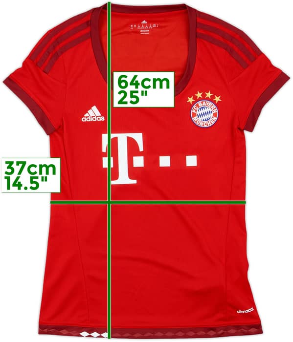 2015-16 Bayern Munich Home Shirt - 10/10 - (Women's XS)