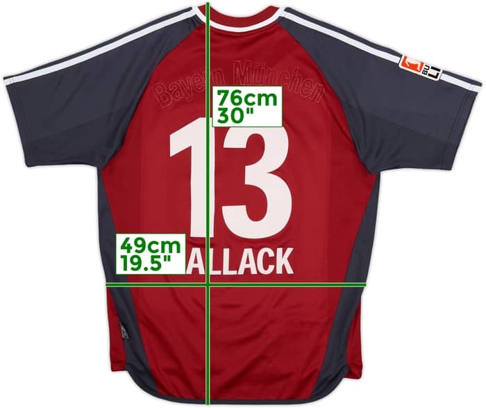 2002-03 Bayern Munich Home Shirt Ballack #13 - 4/10 - (S)
