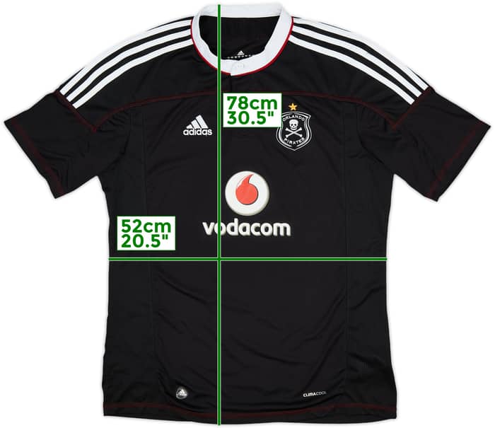 2011-12 Orlando Pirates Home Shirt - 8/10 - (L)