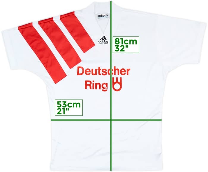 1992-93 adidas Template Shirt #2 - 7/10 - (L)