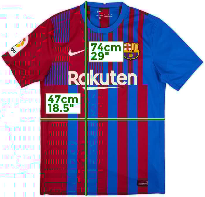 2021-22 Barcelona Home Shirt - 8/10 - (S)