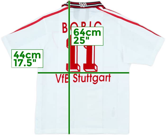 1997-98 Stuttgart Home Shirt Bobic #11 - 8/10 - (Y)