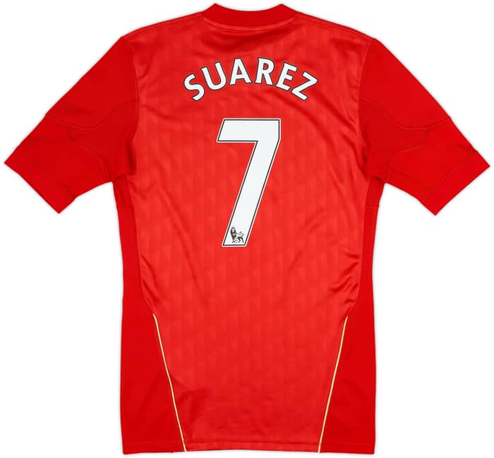 2010-12 Liverpool Player Issue TechFit Home Shirt Suarez #7 - 7/10 - (L)