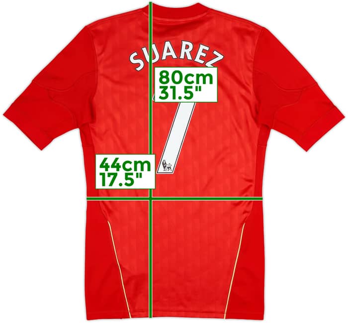 2010-12 Liverpool Player Issue TechFit Home Shirt Suarez #7 - 7/10 - (L)