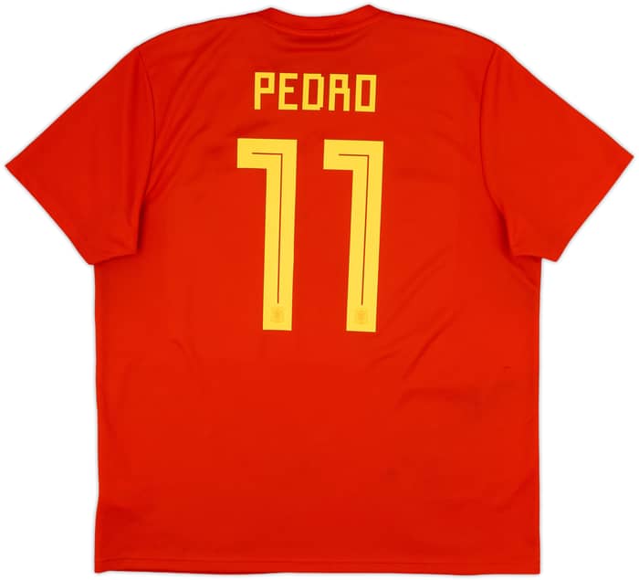 2018-19 Spain Home Shirt Pedro #11 - 5/10 - (XL)