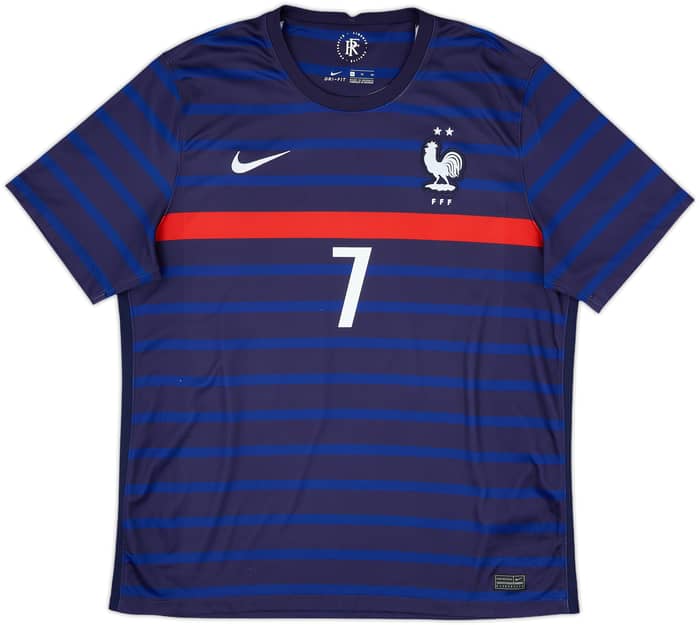 2020-21 France Home Shirt Griezmann #7 - 9/10 - (XL)