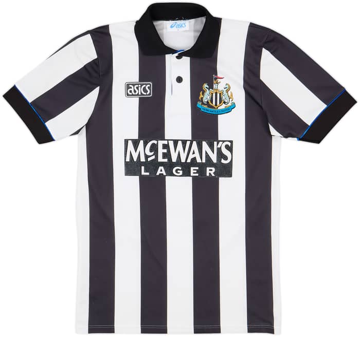 1993-95 Newcastle Home Shirt Cole #9 - 8/10 - (S)