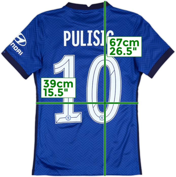 2020-21 Chelsea Home Shirt Pulisic #10 - 9/10 - (Women's S)