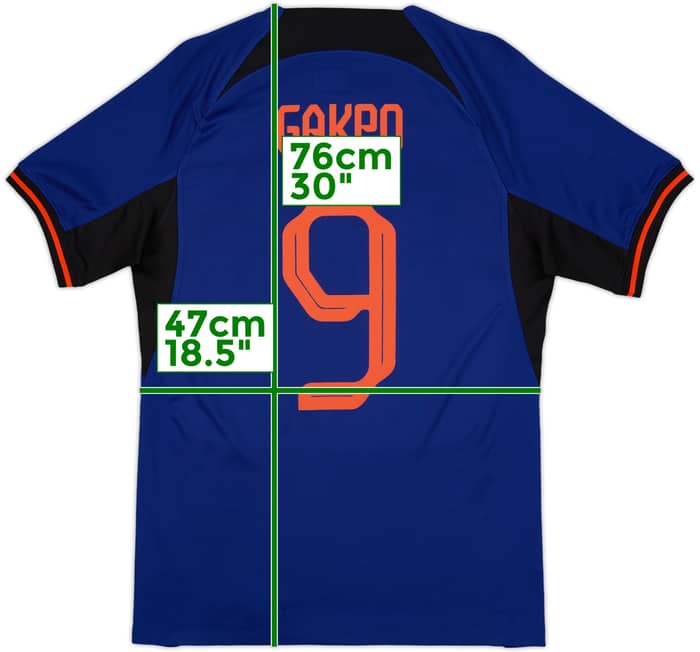 2022-23 Netherlands Away Shirt Gakpo #9 - 9/10 - (S)