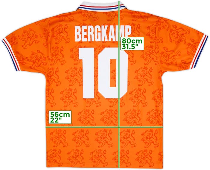1994 Netherlands Home Shirt Bergkamp #10 - 8/10 - (L)