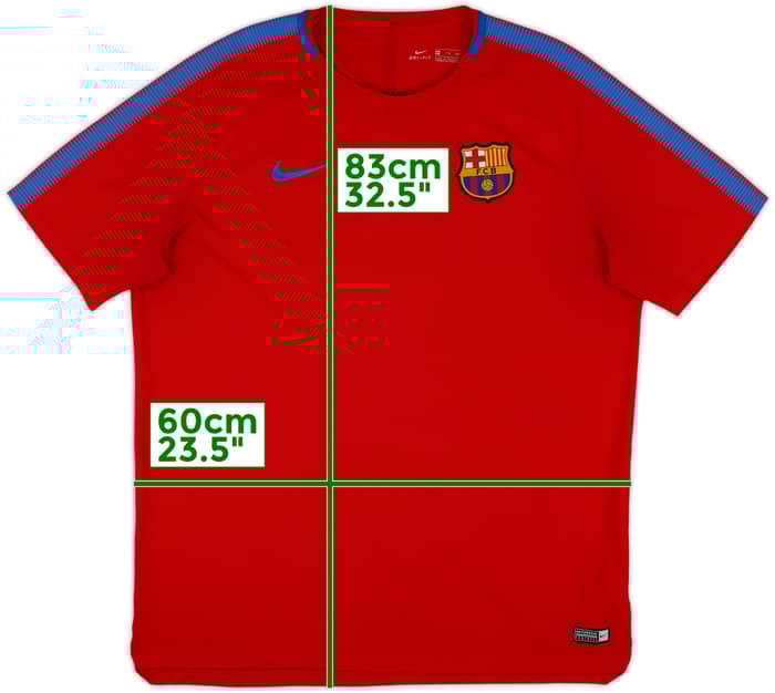 2017-18 Barcelona Nike Training Shirt - 8/10 - (XXL)