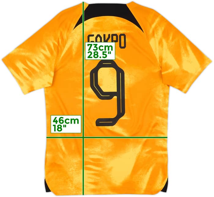2022-23 Netherlands Home Shirt Gakpo #9 - 8/10 - (S)