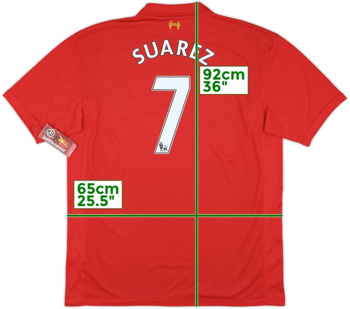 2012-13 Liverpool Home Shirt Suarez #7 (3XL)