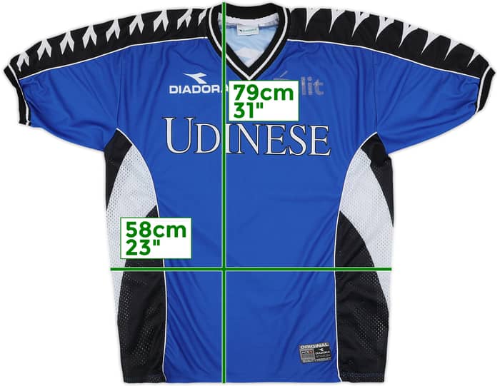 1997-98 Udinese Diadora Training Shirt - 5/10 - (XL)