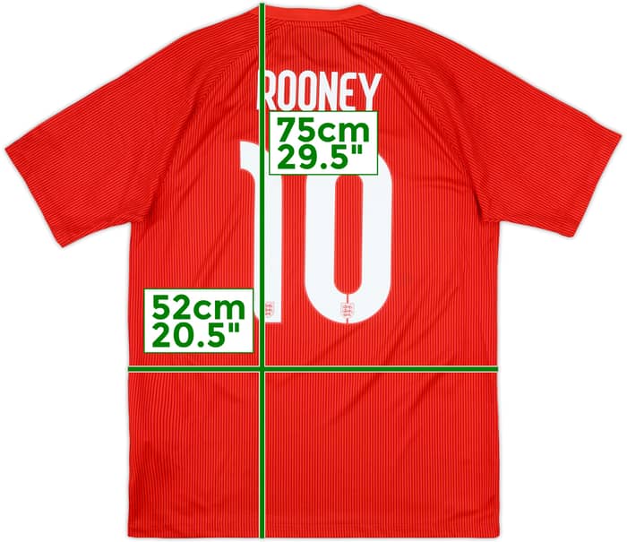2014-15 England Away Shirt Rooney #10 - 6/10 - (M)
