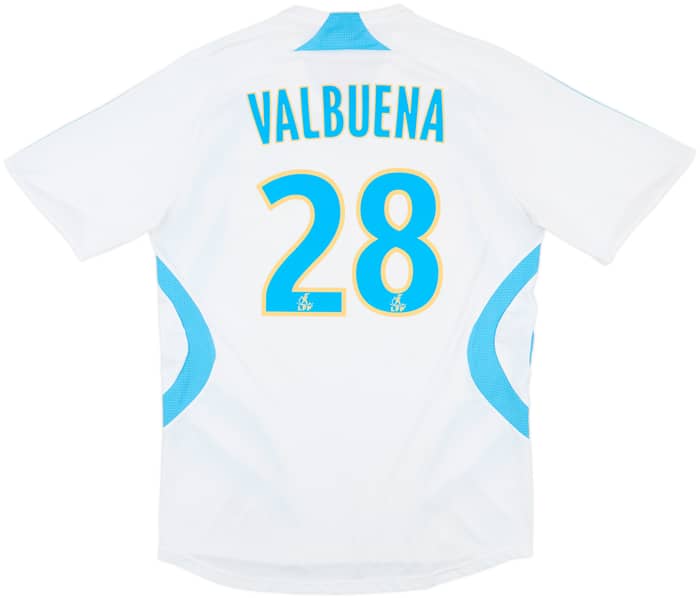 2007-08 Olympique Marseille Home Shirt Valbuena #28 - 7/10 - (M)
