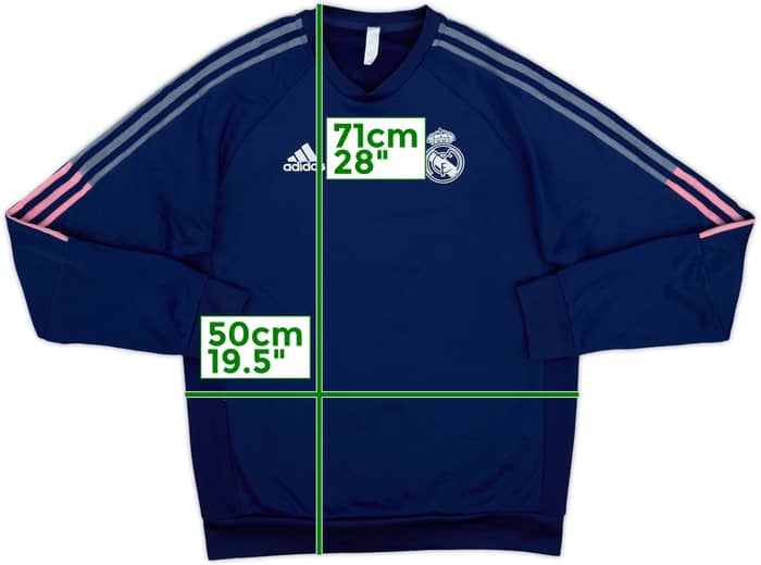 2020-21 Real Madrid adidas Sweat Top - 6/10 - (M)