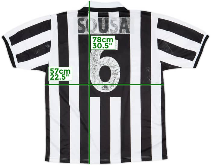 1995-97 Juventus Home Shirt Sousa #6 - 5/10 - (XL)