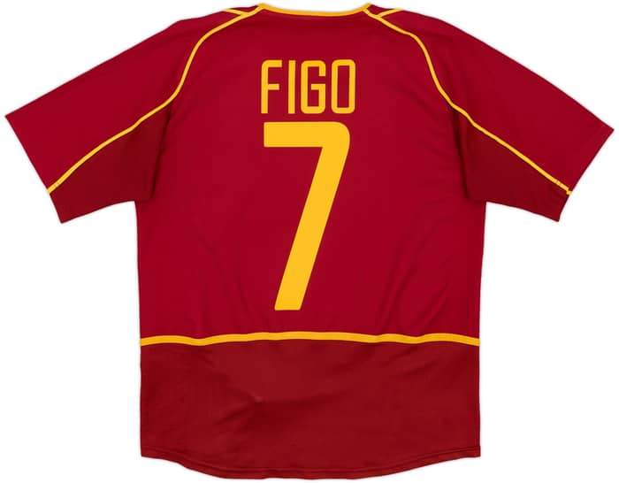 2002-04 Portugal Home Shirt Figo #7 - 8/10 - (XL.Boys)