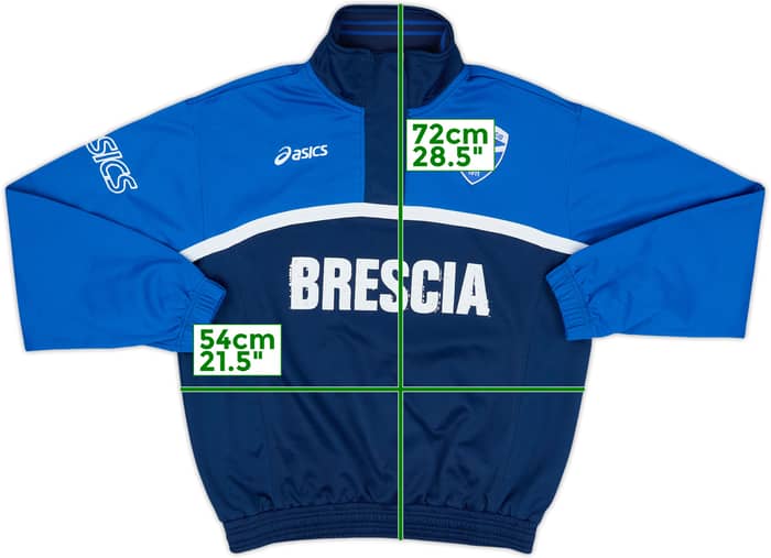 2007-08 Brescia Asics 1/4 Zip Track Jacket - 7/10 - (M)