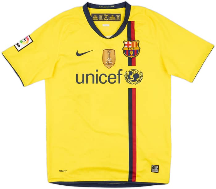 2008-10 Barcelona Away Shirt Pique #3 - 5/10 - (S)