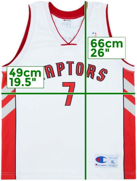 2006-10 Toronto Raptors Bargnani #7 Champion Home Jersey - 8/10 - (XL.Boys)
