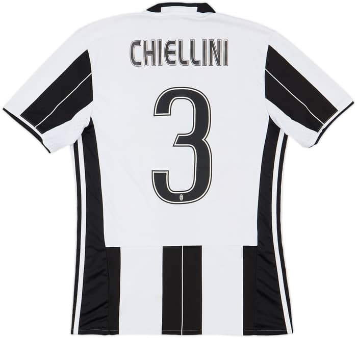 2016-17 Juventus Home Shirt Chiellini #3 - 5/10 - (S)