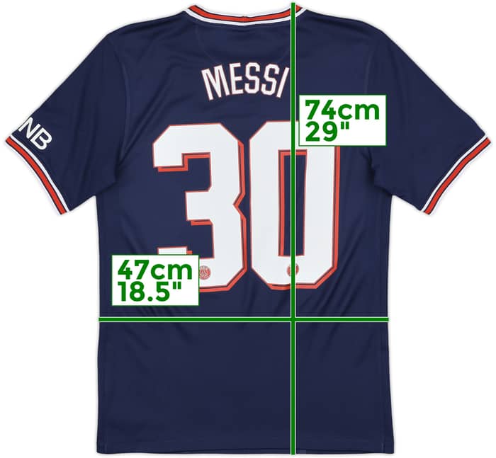 2021-22 Paris Saint-Germain Home Shirt Messi #30 - 10/10 - (S)
