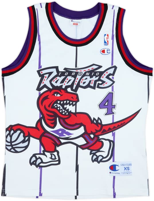 1995-96 Toronto Raptors Esposito #4 Champion Home Jersey - 8/10 - (XS)