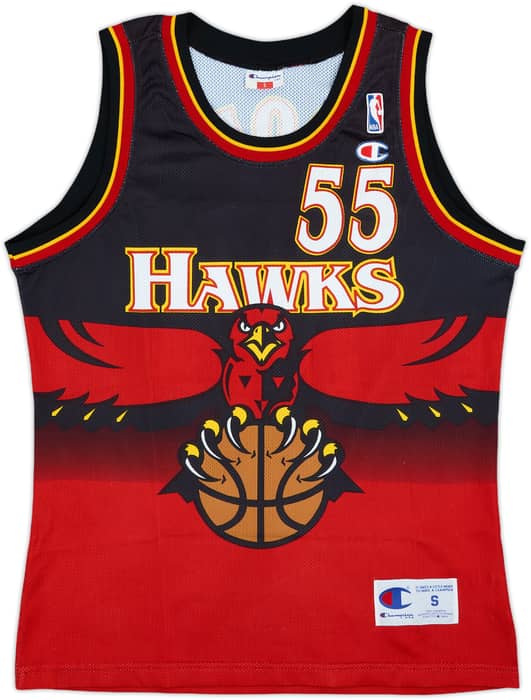 1996-99 Atlanta Hawks Mutombo #55 Champion Away Jersey - 9/10 - (S)
