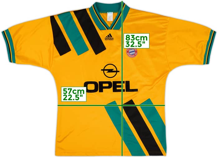 1993-96 Bayern Munich Away Shirt #3 - 9/10 - (XL)