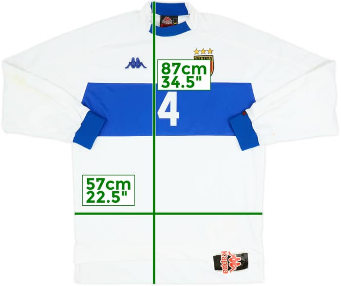 1998-00 Italy Player Issue Away L/S Shirt #4 (L)