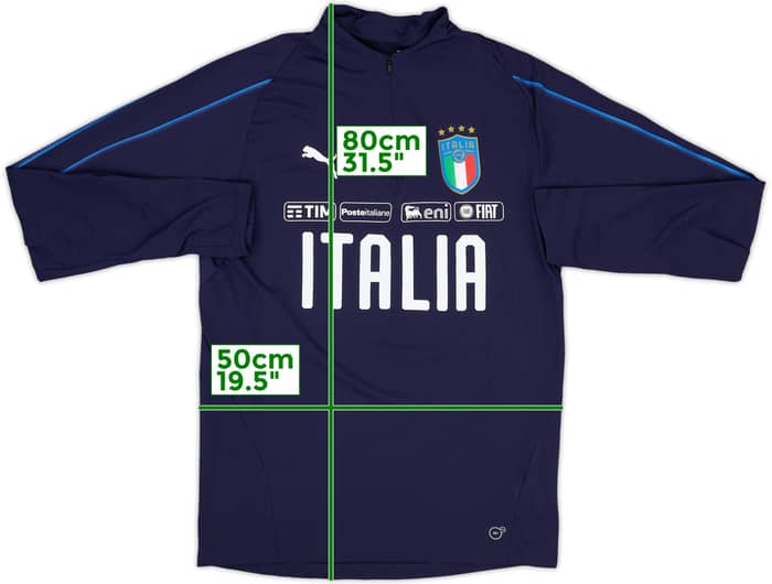 2018-20 Italy Puma 1/4 Zip Drill Top - 8/10 - (M)
