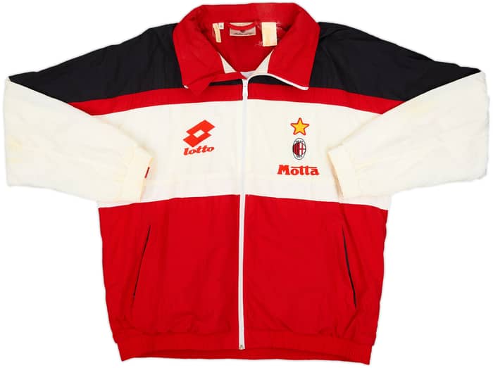 1993-94 AC Milan Lotto Track Jacket - 8/10 - (XL)