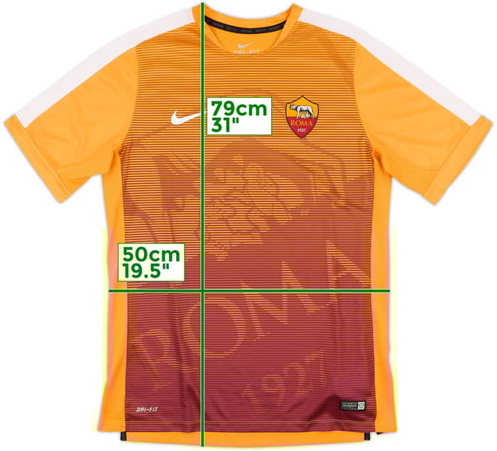 2015-16 Roma Nike Training Shirt - 10/10 - (L)