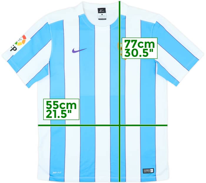 2015-16 Malaga Home Shirt - 8/10 - (L)