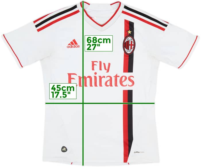 2011-12 AC Milan Away Shirt - 6/10 - (XL.Boys)
