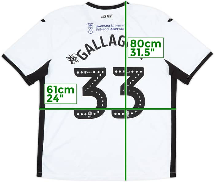 2019-20 Swansea Home Shirt Gallagher #33 - 8/10 - (XXL)