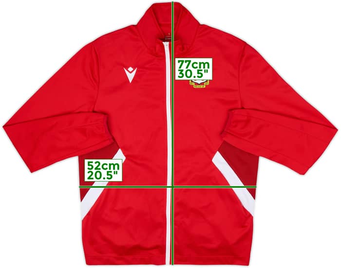 2020-21 Wrexham Macron Track Jacket - 9/10 - (L)