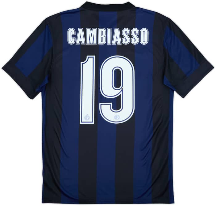 2013-14 Inter Milan Home Shirt Cambiasso #19 - 10/10 - (S)